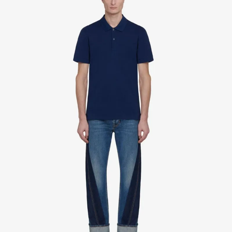 Alexander McQueen Classic Band Detailed Polo Shirt-2