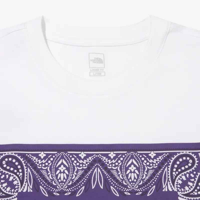 THE NORTH FACE T Shirt Unisex White Purple-4