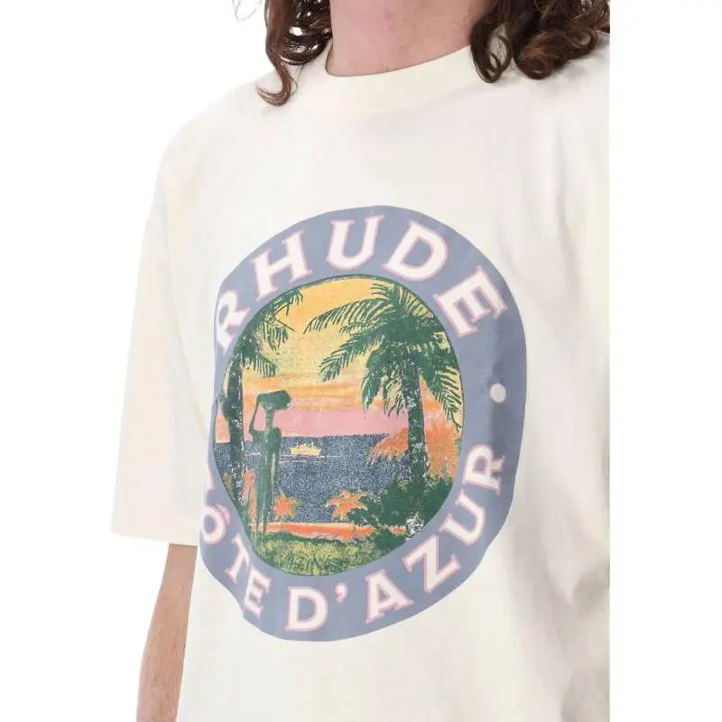RHUDE T Shirts Men White-2