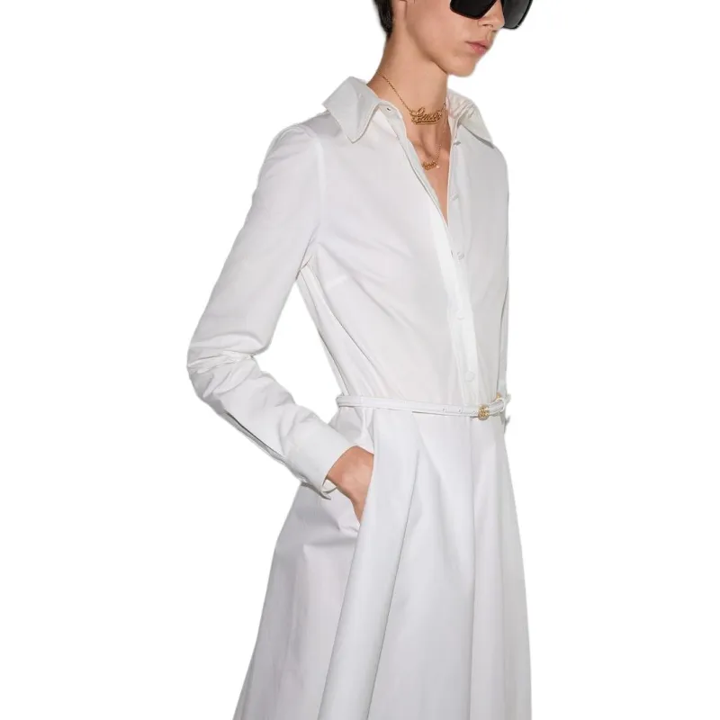GUCCI SS25 Long Sleeved Dresses Women's White-5