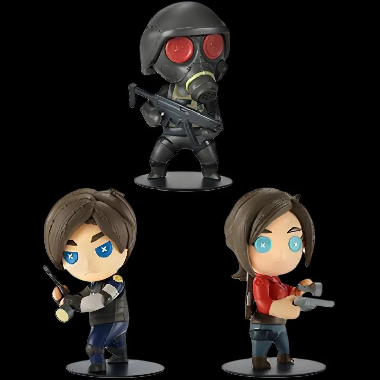 PRIME 1 STUDIO Resident Evil Characters Cutie1plus Resident Evil 2 Remake Combination Set Chibi Figures-2