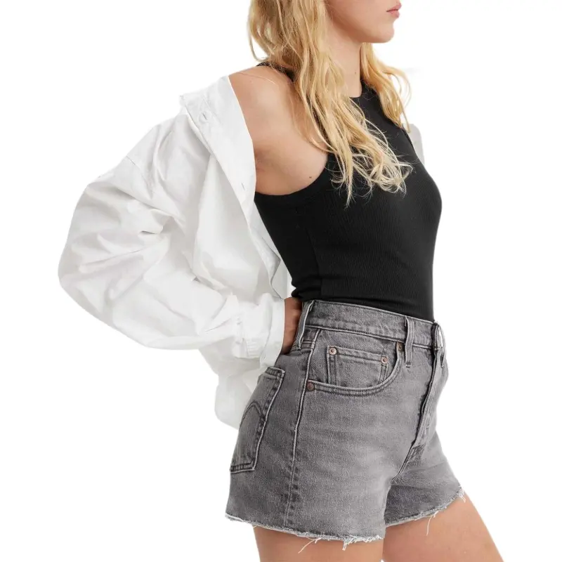Levi's Denim Shorts Women's Gray-2
