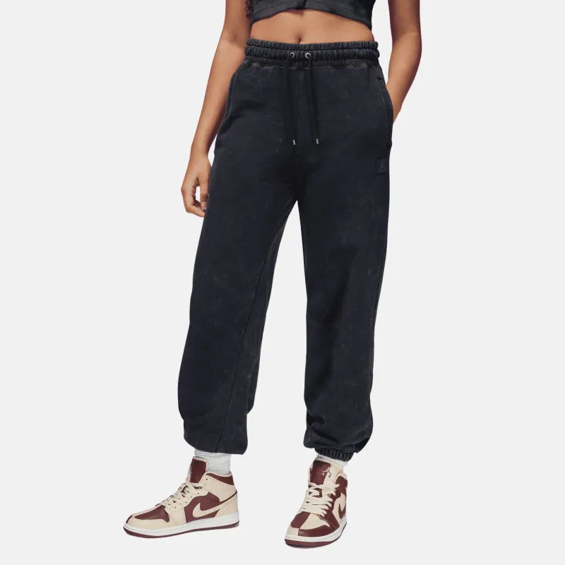 Jordan Flight Fleece Knitted Sweatpants Women's Black-3