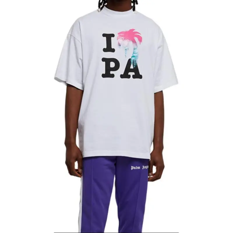 PALM ANGELS Logo Print T shirt-4