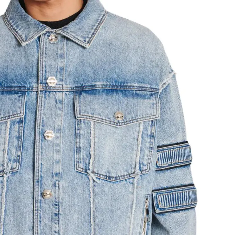 BALMAIN FW22 Denim Jacket Men's Blue-5
