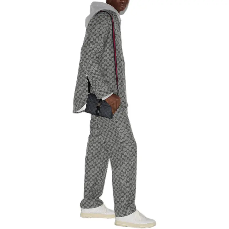 GUCCI Casual Pants Men Gray-3