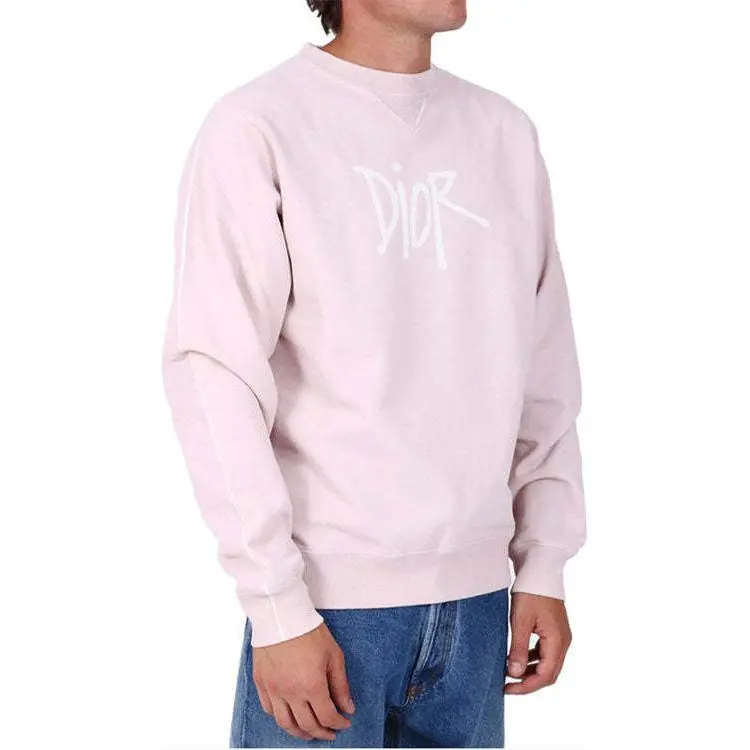 DIOR Quarterly New Products Sweatshirts Men Pink-5