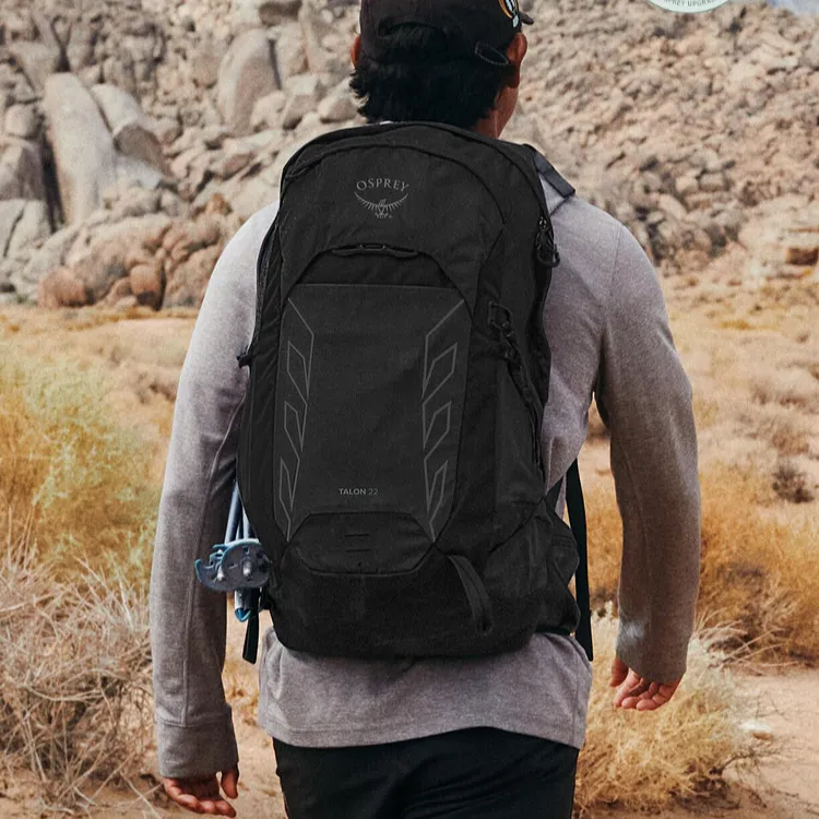 OSPREY Nylon Outdoor Hiking Bag Backpacks Regular Men's Black-2