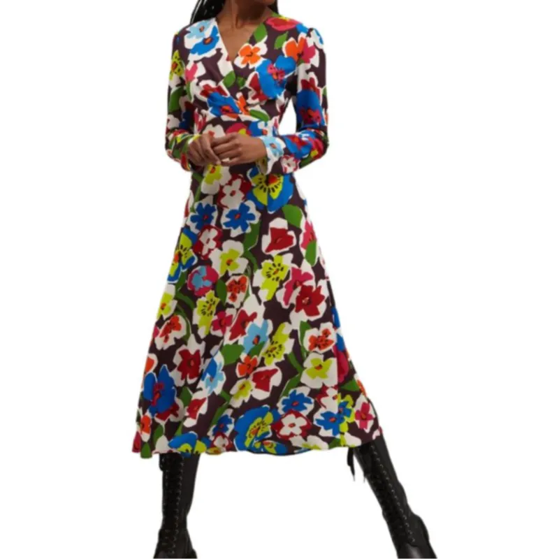MAX&Co. FW23 Long Sleeved Dresses Women's Multicolor-1