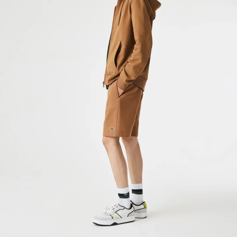 LACOSTE Logo embroidered Jersey Shorts-1