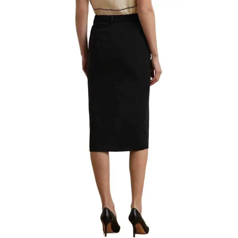 Polo Ralph Lauren SS25 Casual Long Skirt Women's Black-2