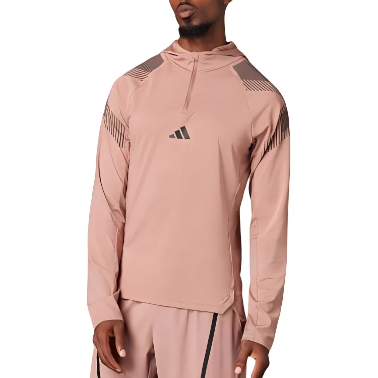 Adidas Free Shipping With AdiClub Pro Series Quarter Zip Hooded Track Jacket-2