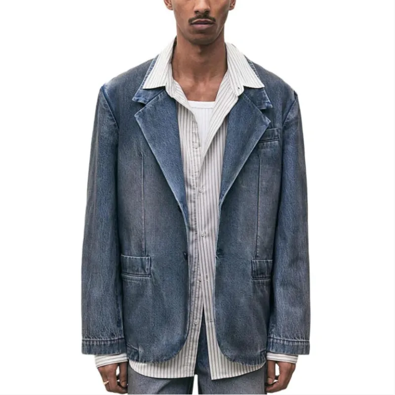 H&M Business Suit Men's Denim Blue-2