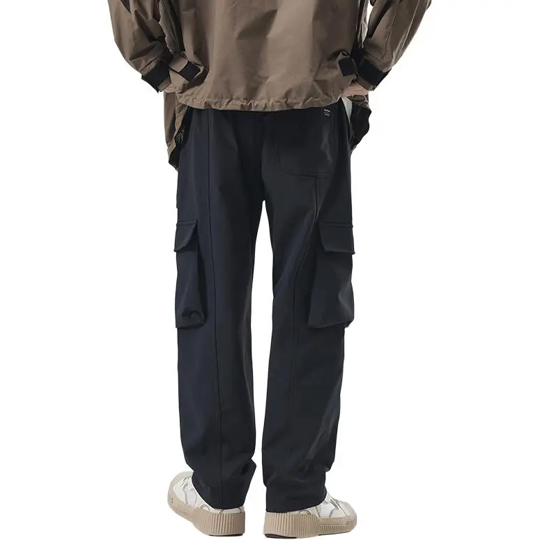 SONGS ALONG Cargo Pants Unisex Dark Blue-17