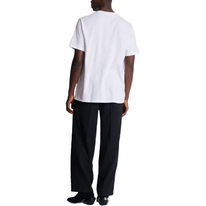 BALMAIN Logo Embellished Crewneck T Shirt-2