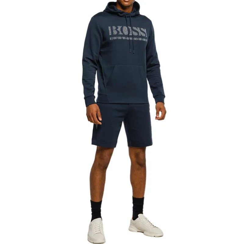 HUGO BOSS Sports Hoodie Men's Blue-4