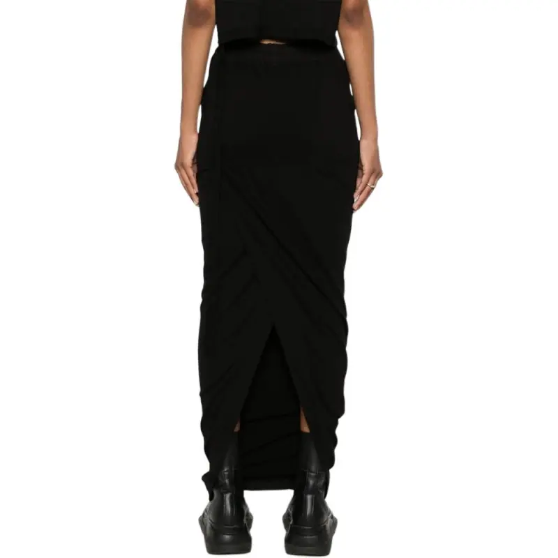 Rick Owens DRKSHDW Pull On Pillar Drawstring Skirt-4