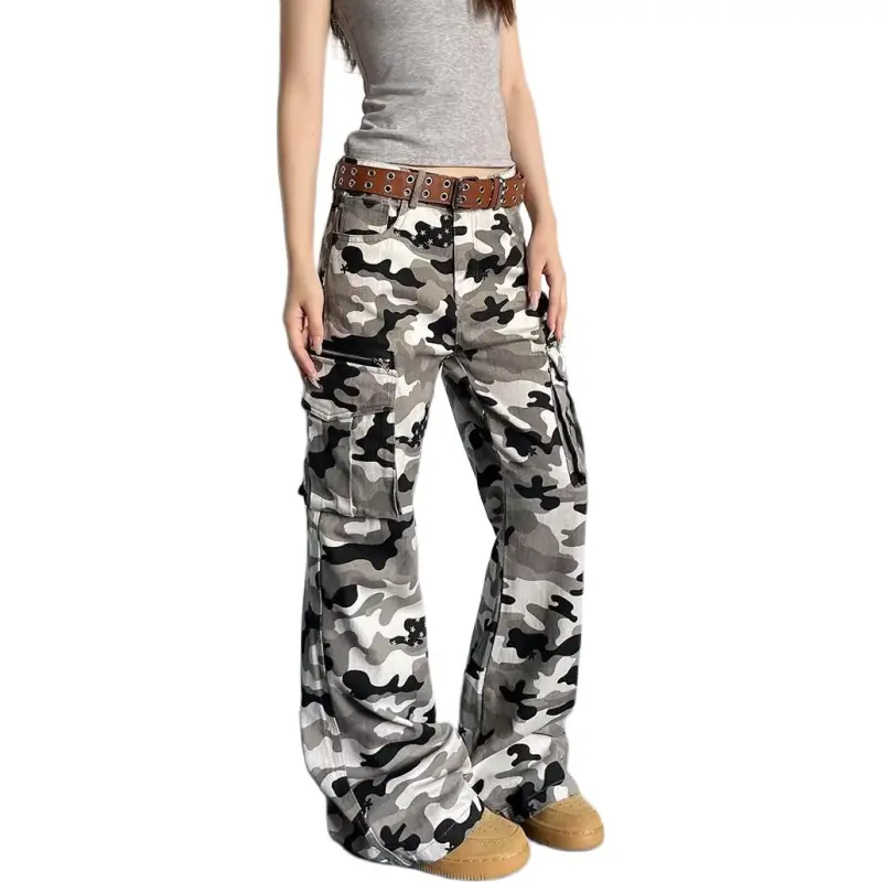Concubine Zhu Jeans Unisex Camouflage-1