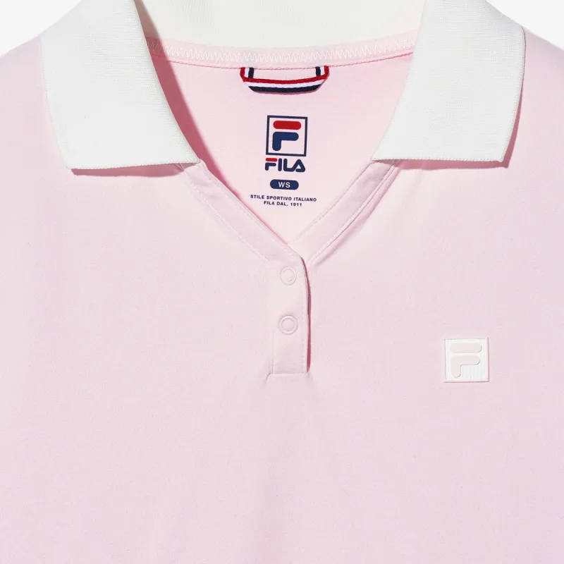 FILA Polo Shirt Women's Light Pink-4