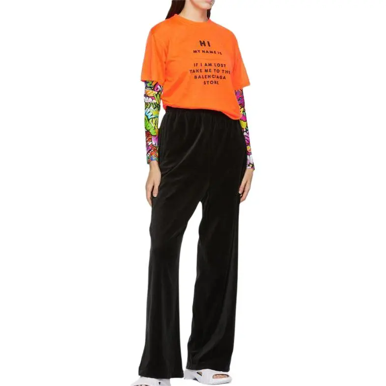 Balenciaga T Shirt Women's Orange-4