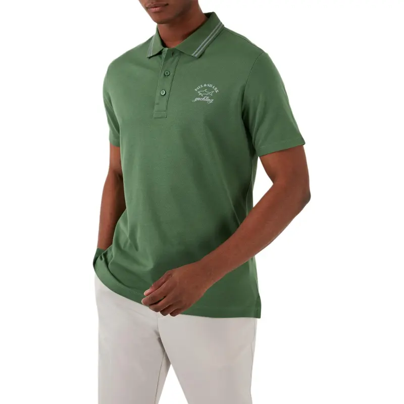 Paul & Shark Yachting Polo Shirt Men's Green-3