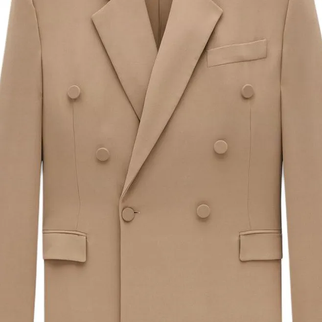 SAINT LAURENT Oversized Double Breasted Jacket-2