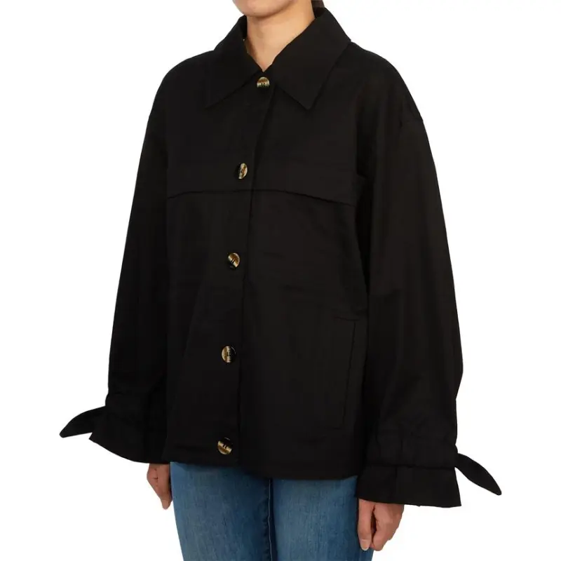 GANNI Herringbone Buttoned Jacket-3