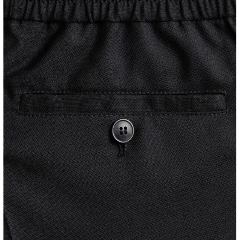 Ami Elasticated Waist Cropped Fit Trousers-4
