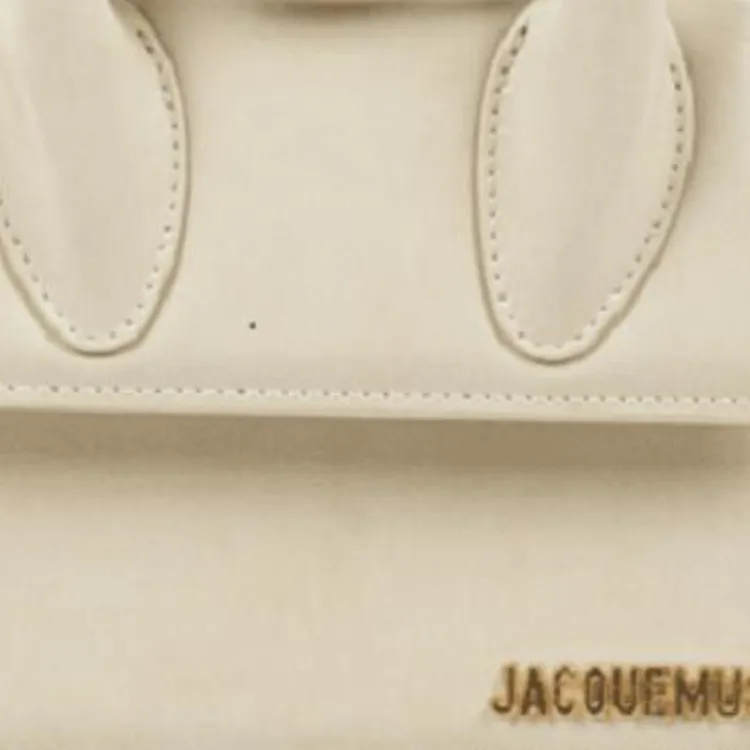 Jacquemus Le Chiquito Calfskin Shoulder Bag, Crossbody Bag, Handbag Women's Cream-4