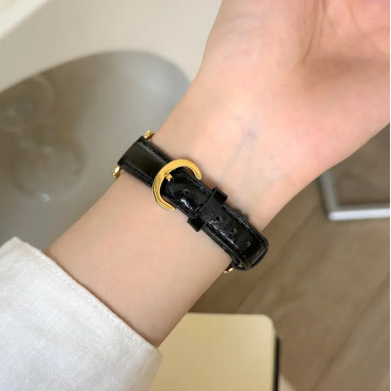 Wei Xin Apple Compatibility Watch Band Cowhide Leather Material-22