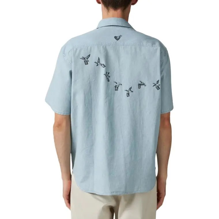 HUMAN MADE SS24 Shirt Unisex Indigo-5