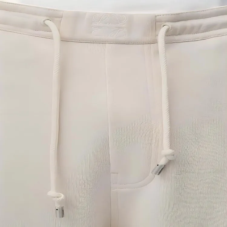 LOEWE SS24 Knitted Sweatpants Men's Ecru-4