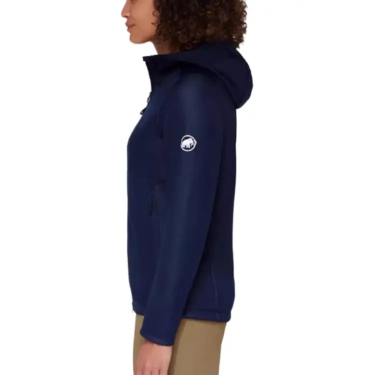 MAMMUT Waterproof And Windproof Windbreaker Jacket Unisex Marine Blue/Marine With Free Necklace-3