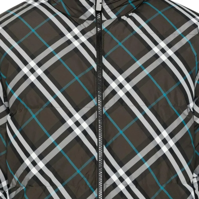 Burberry Checked Hooded Reversible Jacket-7