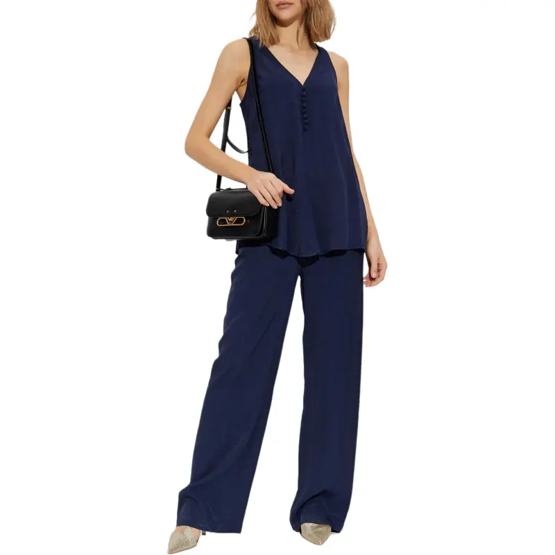 EMPORIO ARMANI Armure Viscose V neck Top-3