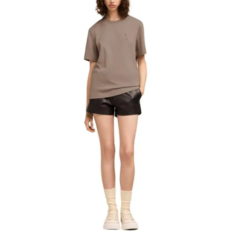 AMIPARIS SS24 T Shirt Unisex Taupe-1