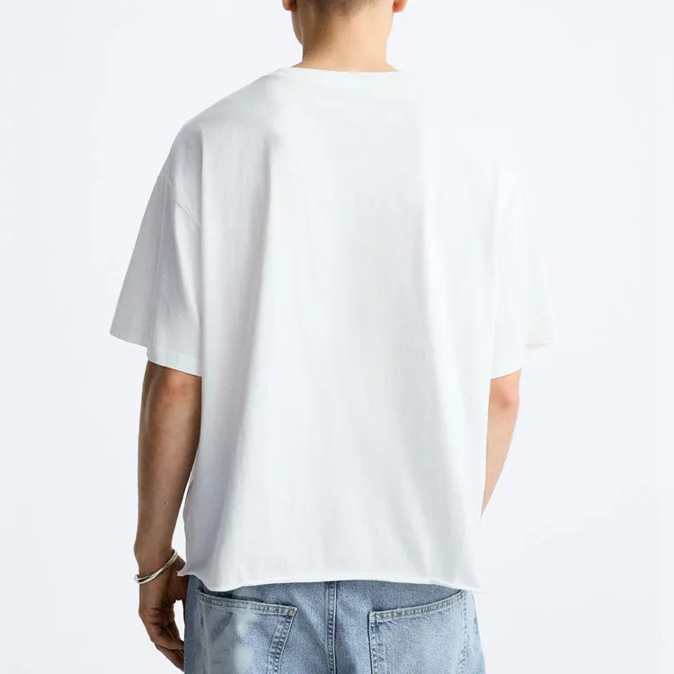ZARA T-Shirts Men White-3