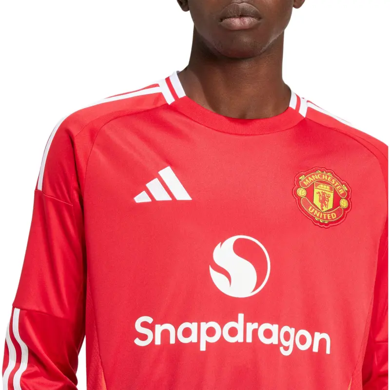 Adidas Free Shipping With AdiClub Manchester United 24/25 Long Sleeve Home Jersey-5