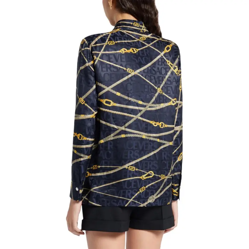 VERSACE Greca Nautical Long sleeve Shirt-6