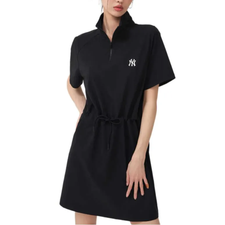 MLB New York Yankees Short Sleeved Dress Women's Black-2