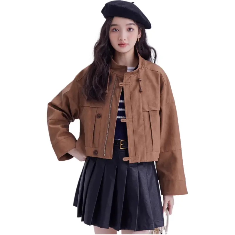 DEAR DEER PUFF Jackets Coats Women's Brown-4