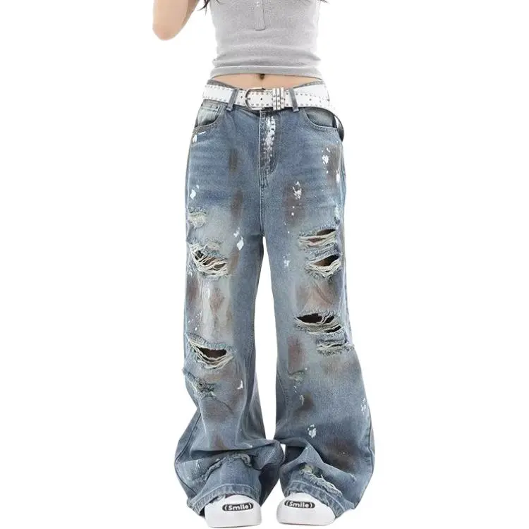 Concubine Zhu Jeans Women's Blue-3