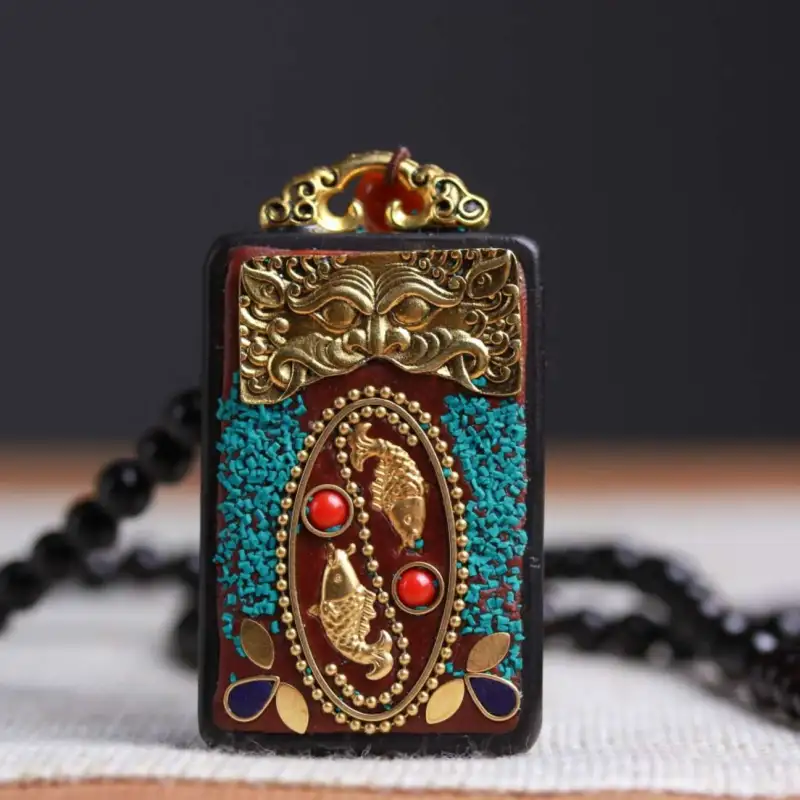 Lordship Ebony Necklaces Unisex-7
