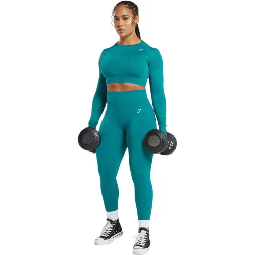 GYMSHARK Workout Clothing Women's Ocean Blue Green/Artificial Blue Green