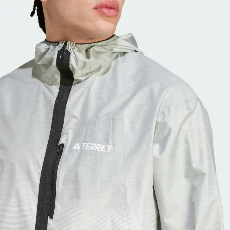 Adidas Jackets Coats Men's Silver Gray Green-4