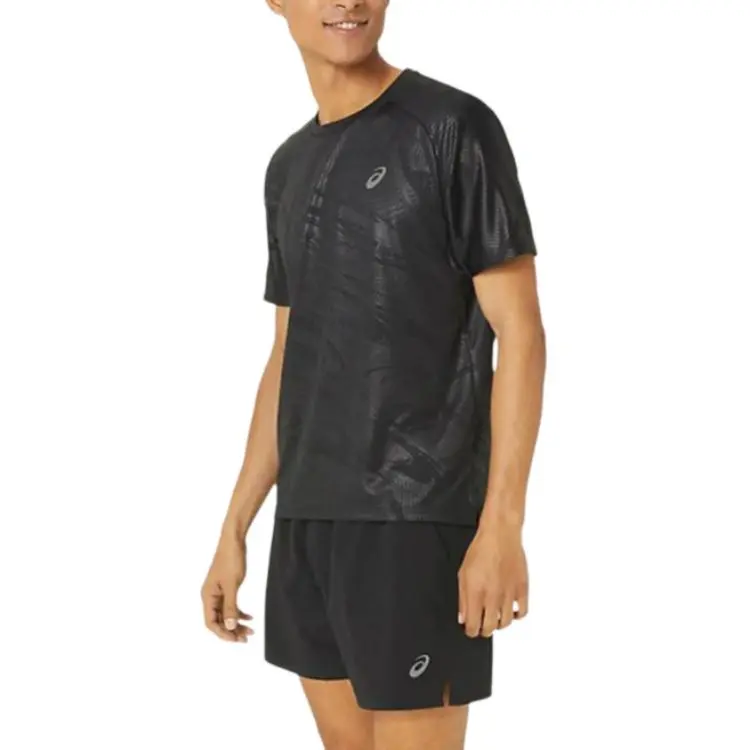 Asics T Shirts Men Black-2