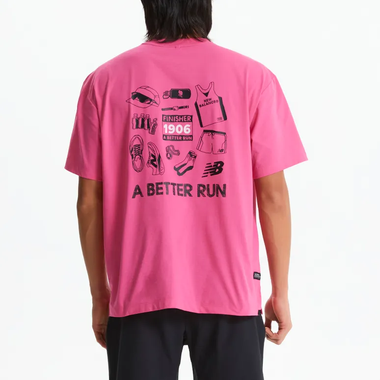 New Balance UNI FROZEN T Shirt Unisex Pink-3
