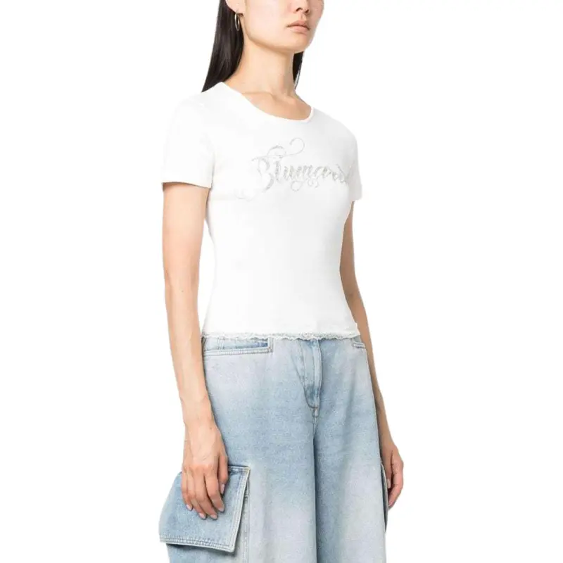 Blumarine Tank Tops Women's Natural White-3