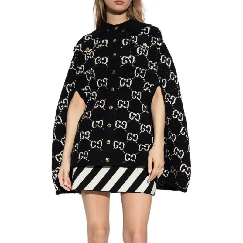 GUCCI FW22 Cloaks Women's Black-1