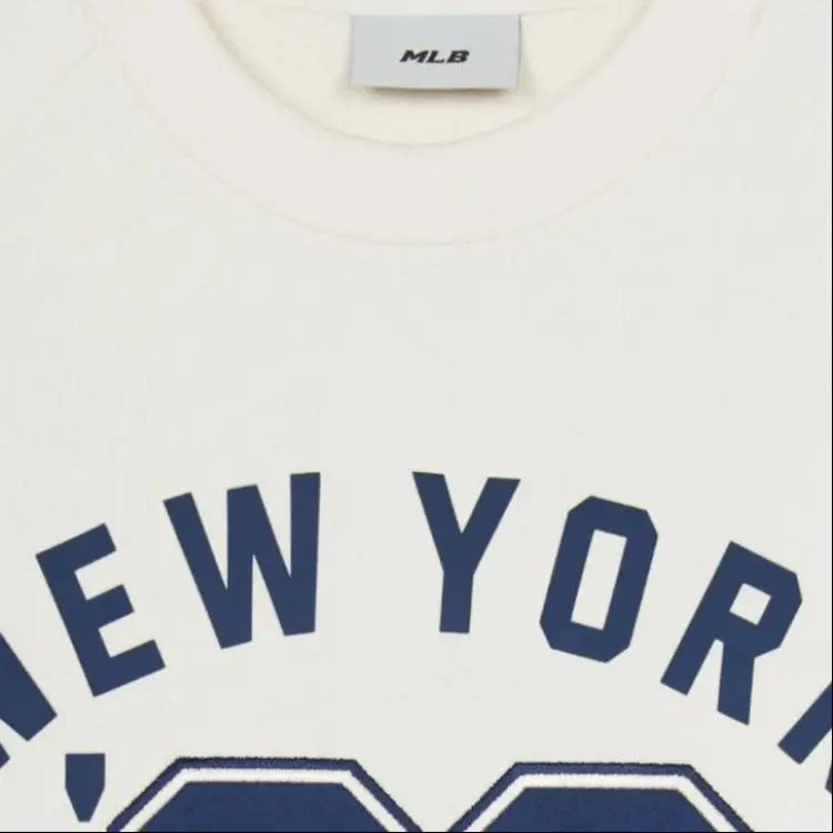 MLB New York Yankees Sweatshirt Unisex Cream-6